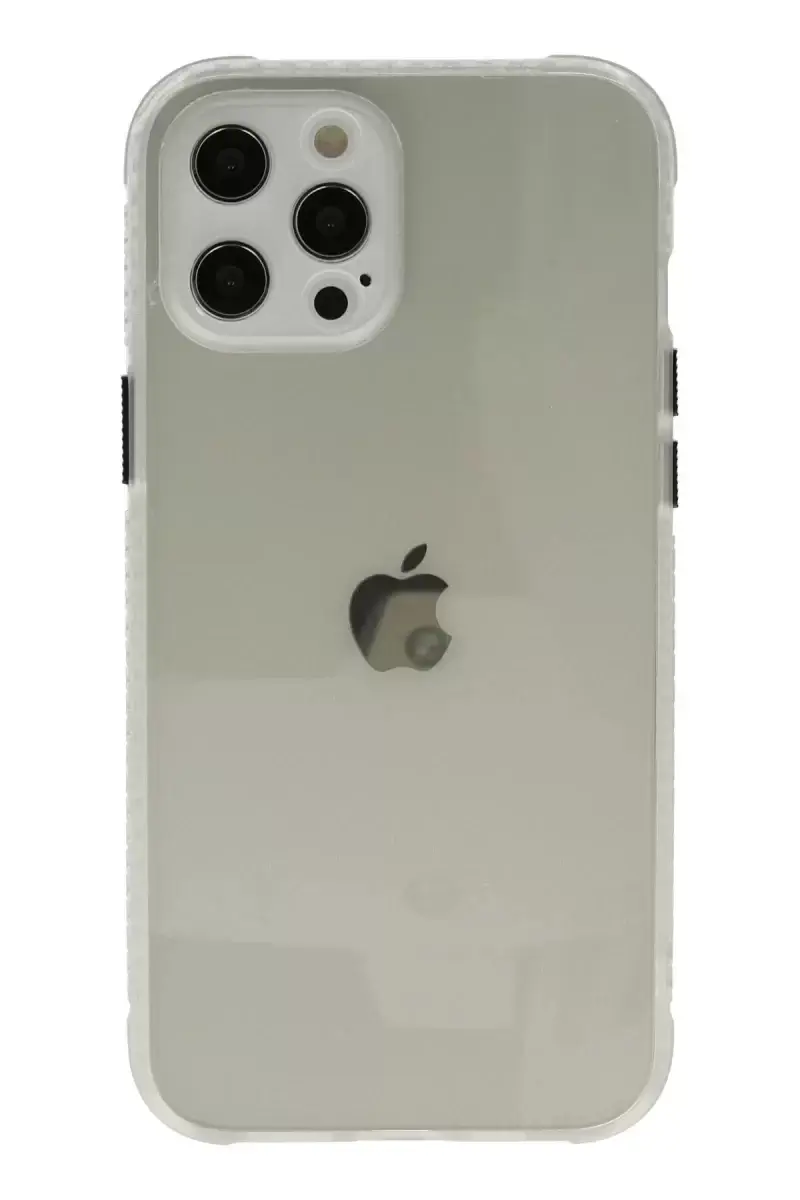 Newface Apple İphone 12 Pro Kılıf Miami Şeffaf Silikon - Şeffaf