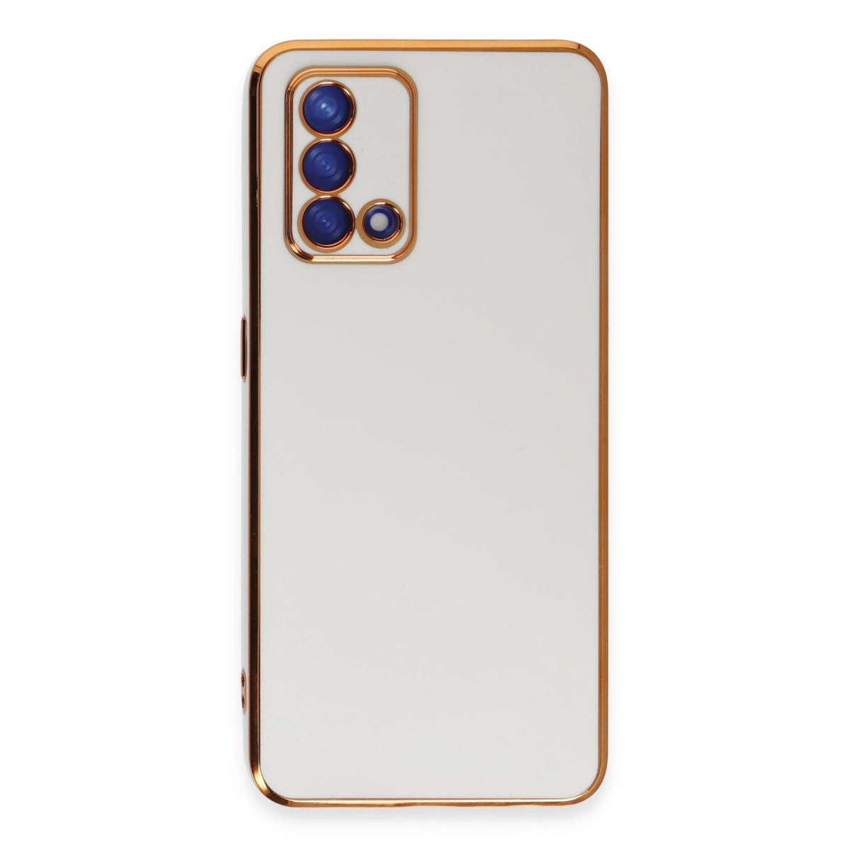 Oppo A74 4g Kılıf Volet Silikon - Beyaz