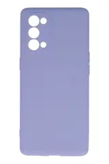Newface Oppo Reno 5 Pro Kılıf Nano İçi Kadife Silikon - Lila