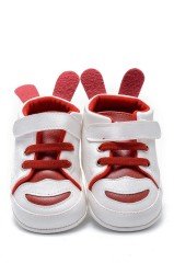 First Step Tavşan Kulaklı Patik - Kırmızı 8-12 Ay / No.18