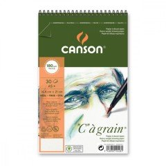 ''C'' à grain Çizim Defteri 180gr - A5 Spiralli