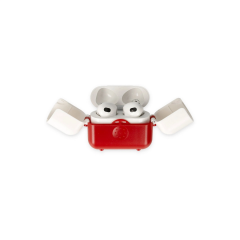 Airpods 3 (3.nesil) Basmalı Kılıf - Kırmızı-beyaz