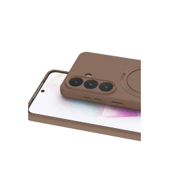 Samsung Galaxy S26 Regal Magsafe Standlı Kapak - Çöl Titanyum