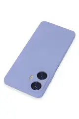 Newface Realme C55 Kılıf Nano İçi Kadife Silikon - Lila