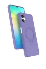 Newface Samsung Galaxy A06 Regal Magsafe Standlı Kapak - Lila