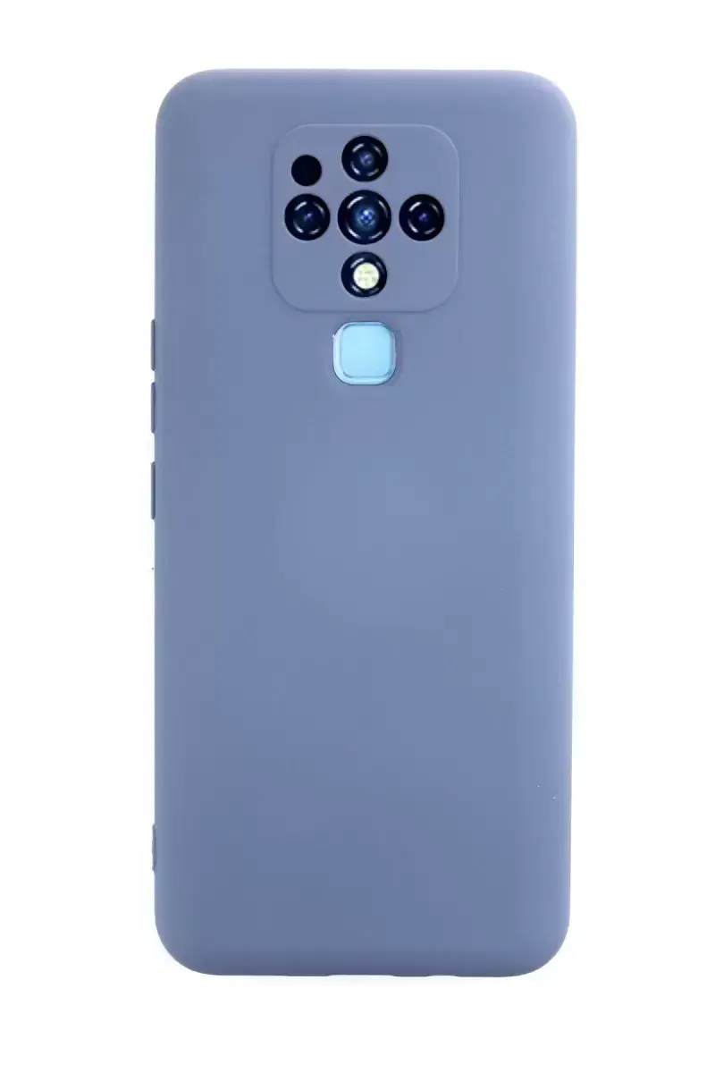 Newface Tecno Camon 16 Kılıf Nano İçi Kadife Silikon - Gri