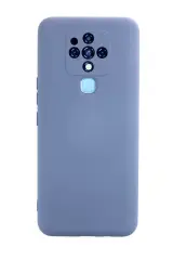 Newface Tecno Camon 16 Kılıf Nano İçi Kadife Silikon - Gri