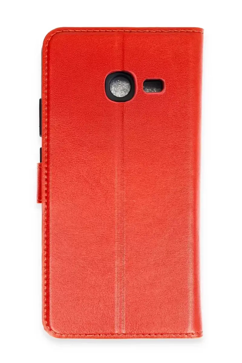 Newface Samsung Galaxy J4 Plus Trend S Plus Kapaklı Kılıf - Kırmızı