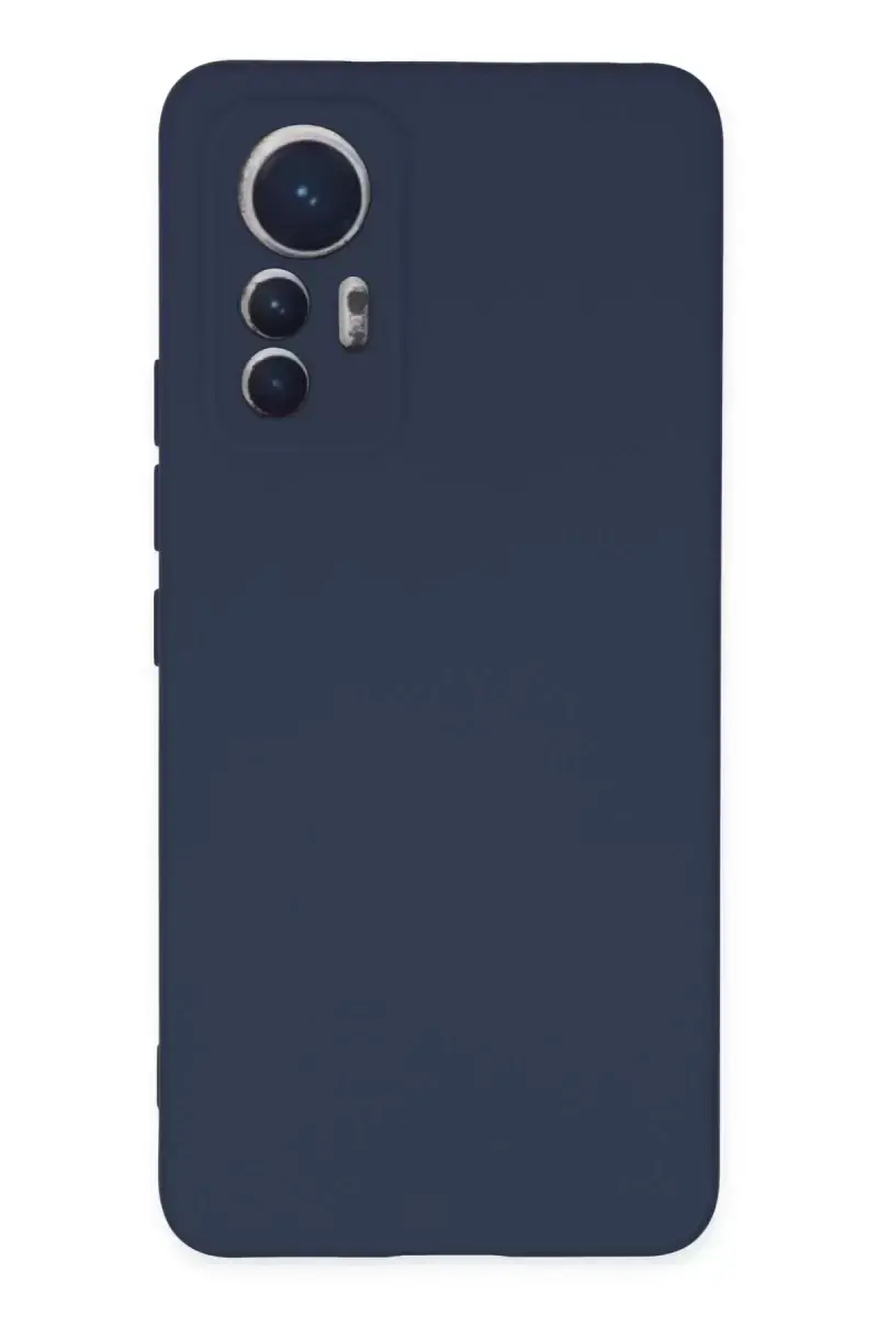 Newface Xiaomi Mi 12 Lite Kılıf Nano İçi Kadife Silikon - Lacivert