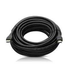 Fully G-507ds Plastik Düz Siyah 10 Metre Gold Poşetli Hdmi Kablo