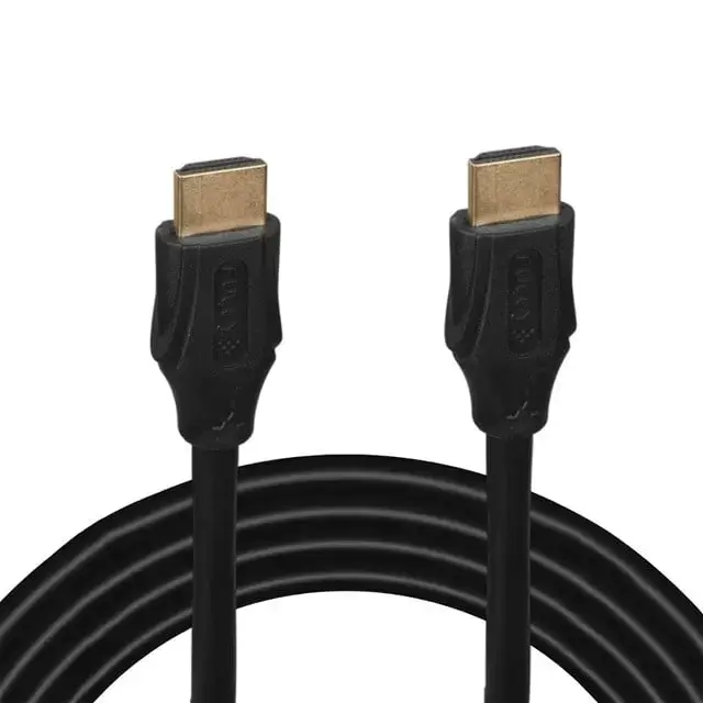 Fully G-507fs Plastik Düz Siyah 20 Metre Gold Poşetli Hdmi Kablo