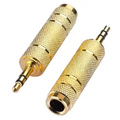 Powermaster Pm-29964 3.5 Mm Stereo Erkek-1 Dişi 6.3 Mm Metal Jack (6.3 Mm-3.5mm Çevirici)