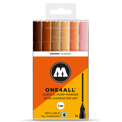 127HS ONE4ALL Akrilik Marker 6'lı 2mm Set 200.232