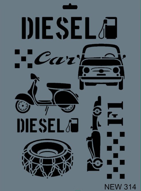 New Seri XL Stencil 25x35 N:314