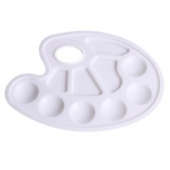 Plastik Palet - 6+4 Oluklu - Oval - 17x23