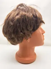 Kahverengi Kısa Kesim İçi Astarlı Erkek Peruğu