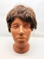 Kahverengi Kısa Kesim İçi Astarlı Erkek Peruğu