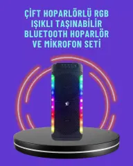 Ev Ve Dış Mekan Kullanımına Uygun Rgb Işıklı Hoparlör