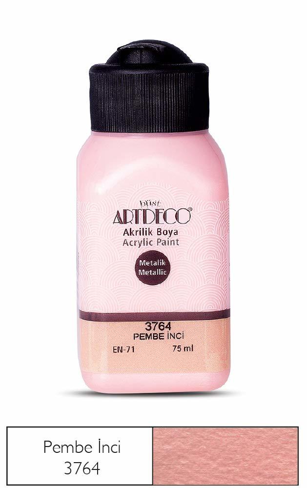 Metalik Akrilik Boya - 75ml - Pembe İnci - N:3764