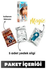 Diş Leke Silgisi 1 Aparatlı + 5 Yedek Süngerli Set 1 Paket
