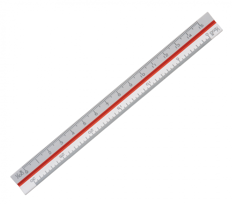 Üçgen Ölçekli Cetvel - 15cm