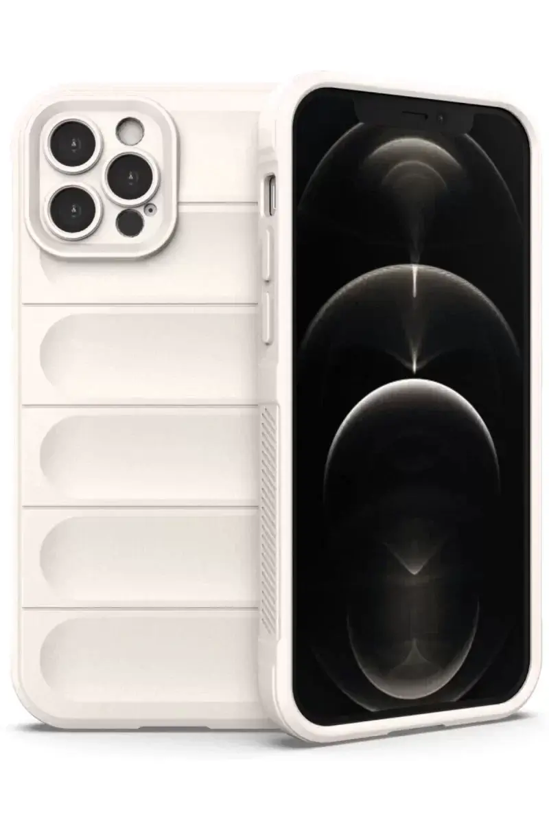Newface İphone 12 Pro Kılıf Optimum Silikon - Krem