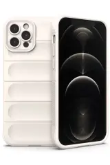 Newface İphone 12 Pro Kılıf Optimum Silikon - Krem