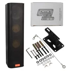 Magicvoice Mv-28 2x13 Cm 40 Watt Komütatörlü Hat Trafolu Siyah Dikey Sütun Hoparlör (tekli Paket)