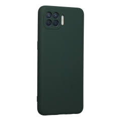 Oppo Reno 4 Lite Kılıf Nano İçi Kadife Silikon - Koyu Yeşil