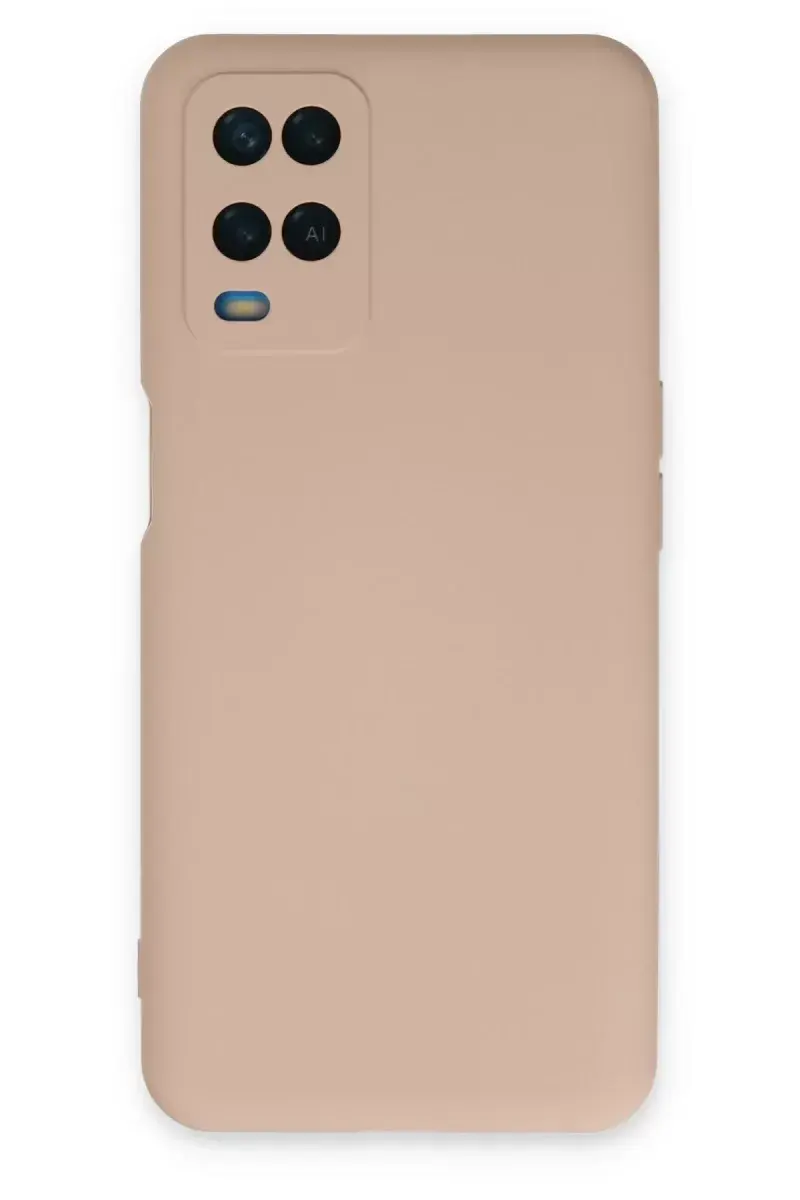 Newface Oppo A54 4g Kılıf Nano İçi Kadife Silikon - Pudra
