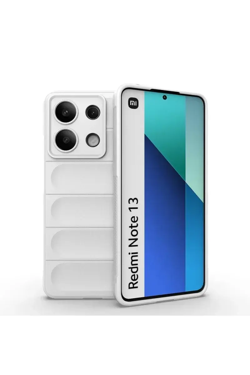Newface Xiaomi Redmi Note 13 4g Kılıf Optimum Silikon - Krem