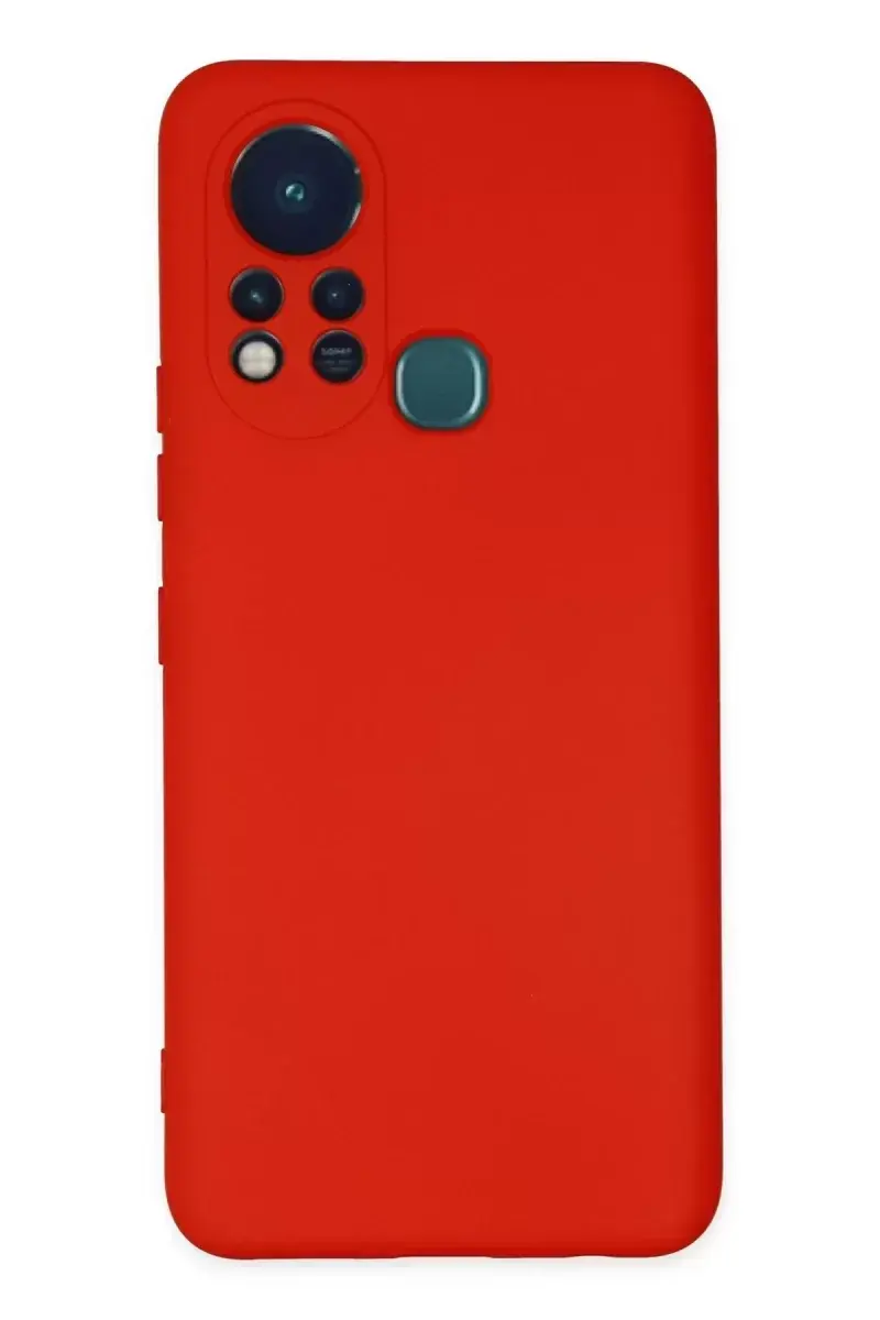 Newface İnfinix Hot 11s Kılıf Nano İçi Kadife Silikon - Kırmızı