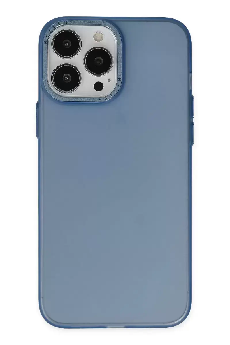 Newface İphone 14 Pro Kılıf Modos Metal Kapak - Lacivert