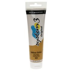 System 3 Akrilik Boya - 150ml - Yellow Ochre- N.663
