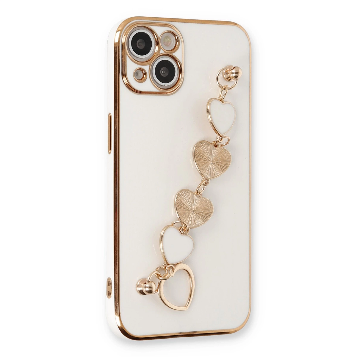 İphone 14 Kılıf Esila Silikon - Beyaz