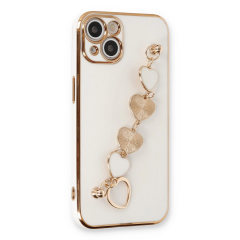 İphone 14 Kılıf Esila Silikon - Beyaz