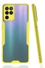Newface Oppo Reno 5 Lite Kılıf Platin Silikon - Sarı