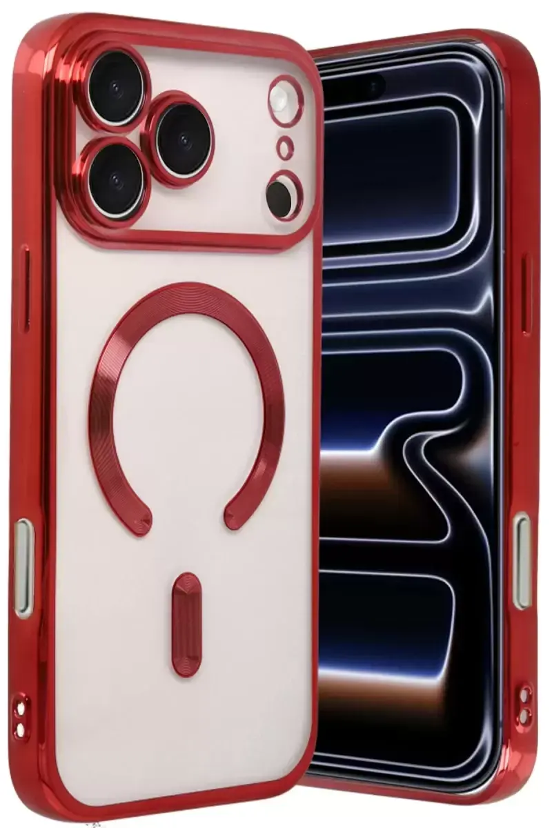 Newface Apple İphone 17 Pro Kross Magneticsafe Kapak - Kırmızı