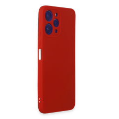 Xiaomi Redmi 12 Kılıf First Silikon - Kırmızı