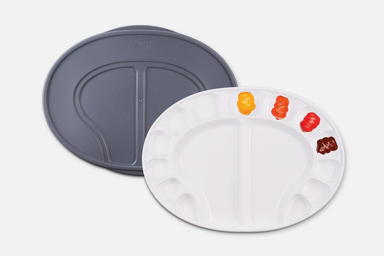 Kapaklı Plastik Oval Palet