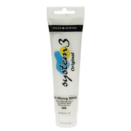 System 3 Akrilik Boya - 150ml - Zinc Mixing White - N.006