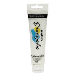System 3 Akrilik Boya - 150ml - Zinc Mixing White - N.006