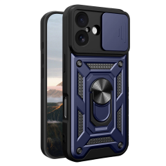 İphone 17 Pars Lens Yüzüklü Silikon - Lacivert