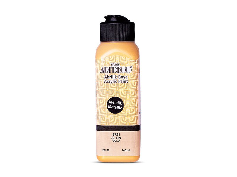 Metalik Akrilik Boya - 140ml - Altın - N:3721