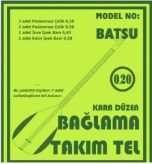 Bağlama Aksesuar Tam Takım Tel 0.20 Batsu