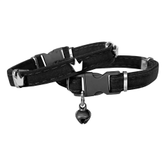 Markapet Kadife Kedi Boyun Tasması King 20-32 cm Siyah