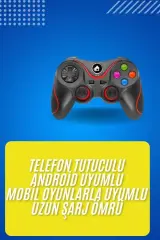 Kablosuz Oyun Kolu Bluetooth Joystick Gamepad Android Uyumlu
