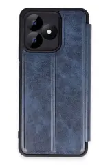 Newface Realme Note 50 4g Kılıf Flip Cover - Lacivert