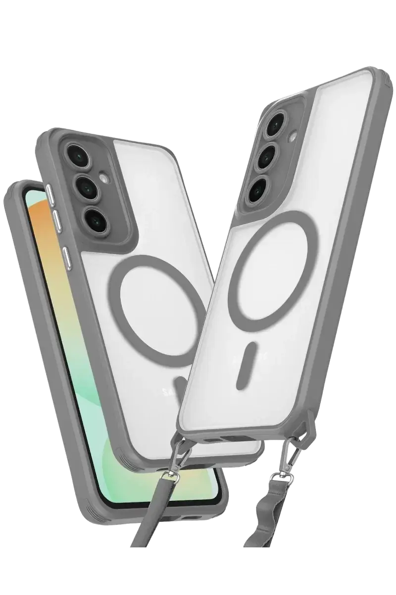 Newface Samsung Galaxy S23 Fe Kılıf Enka Magsafe Silikon Kılıf - Titan Gri