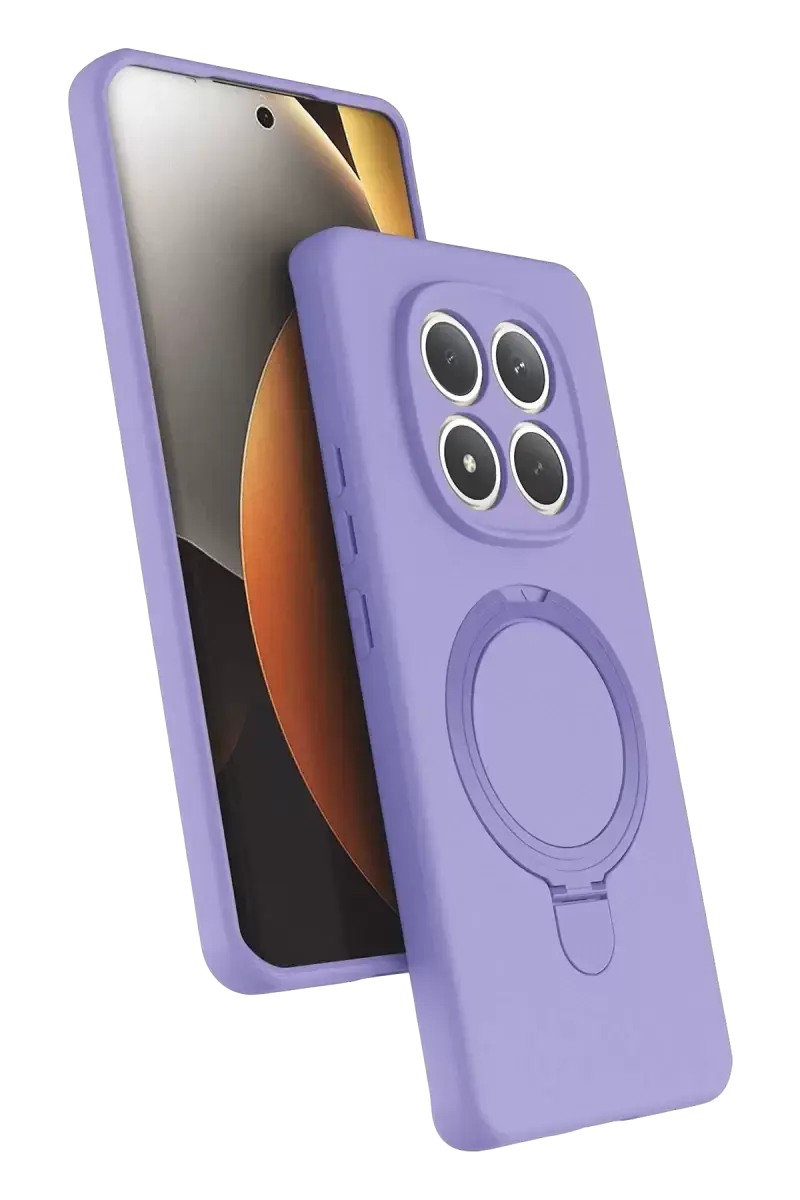 Newface Xiaomi Redmi Note 15 Pro 5g Regal Magsafe Standlı Kapak - Lila